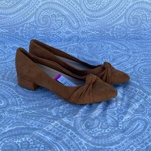 Easy Spirit Elegant Brown Suede Women's Shoes